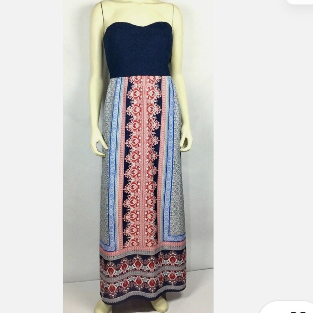 Accidentally in Love Strapless Maxi Dress